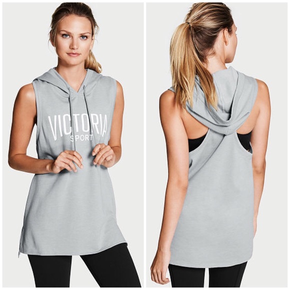 victoria sport sleeveless hoodie